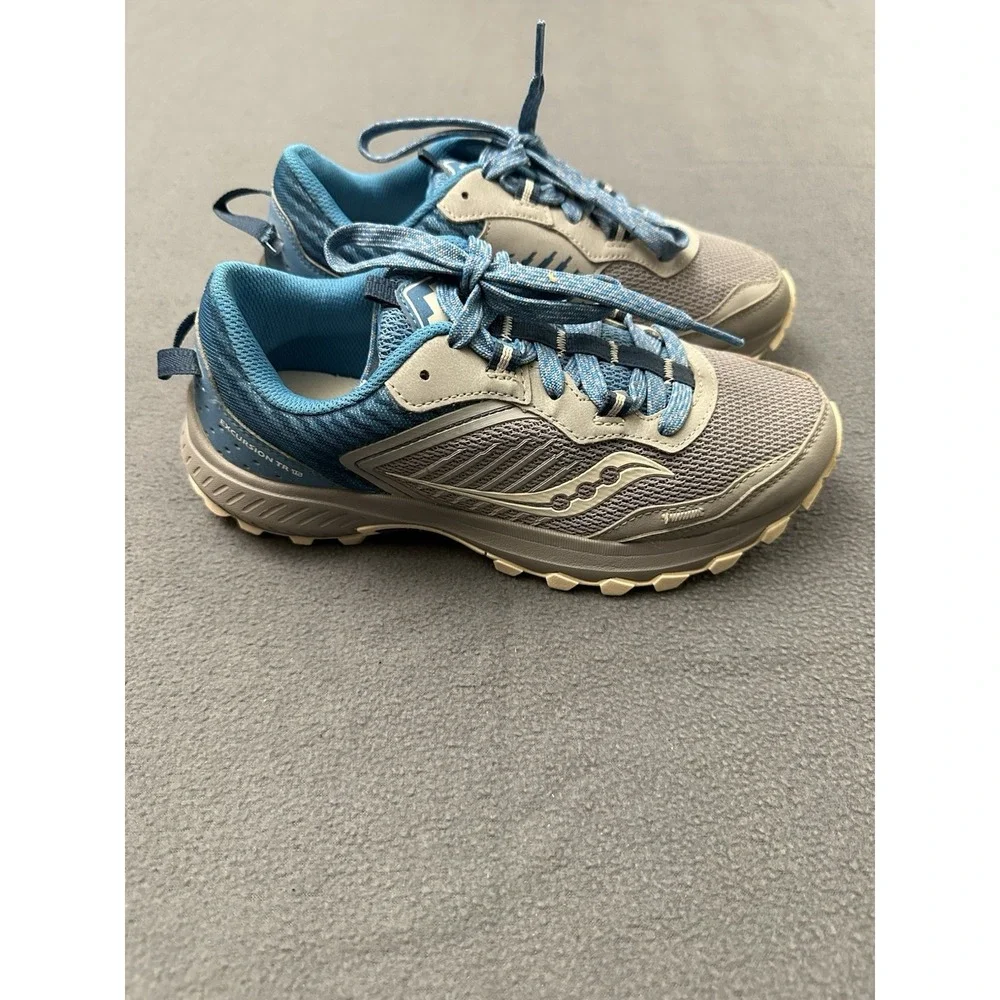 SAUCONY WOMEN'S EXCURSION TR 15 ALL TERRAIN MED B GREY/BLUE SIZE 7